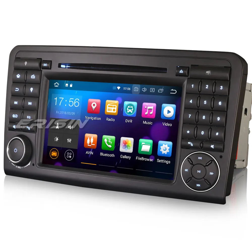 Erisin ES7883L 7 дюймовый автомобильный dvd Восьмиядерный android 8 0 4G RAM DAB OBD WIFI 3G для Mercedes ML/GL