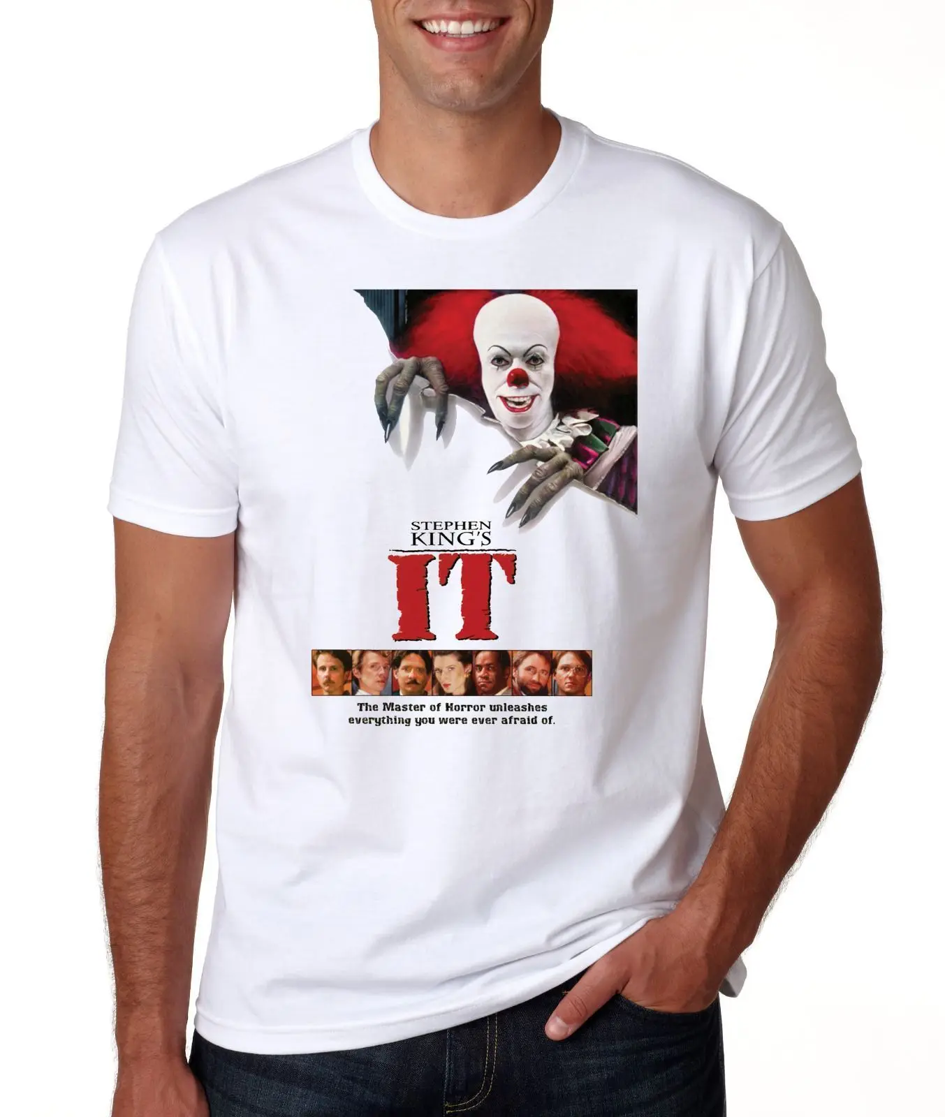 Новый это футболка Pennywise Clown Стивен Кинг | Мужская одежда