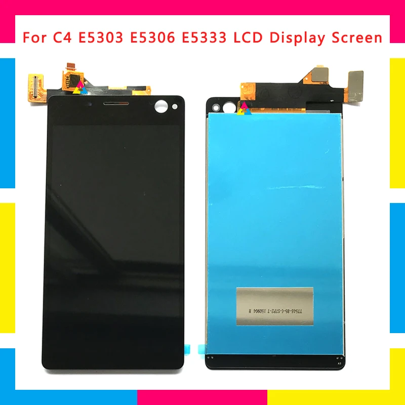 

5pcs LCD Display Screen With Touch Screen Digitizer Assembly For Sony Xperia C4 E5303 E5306 E5333 E5343 E5353 Replacement