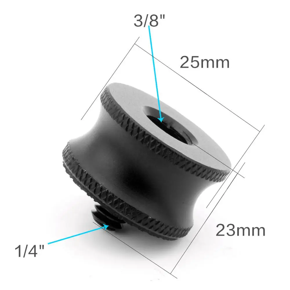 

Mini 3/8 Female to 1/4 Male Adapter Screw Camera Tripod Ball Head Flash Light Monopod Mount Photography System Studio Accessory