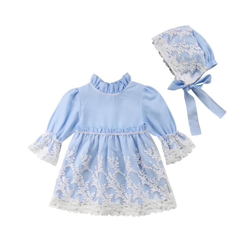 

Pudcoco Flower Girl Princess Dress Kid Party Wedding Pageant Formal Tutu Long Sleeve Dresses Clothes