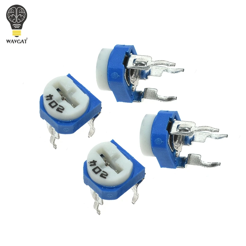 20pcs RM065 RM-065 100 200 500 1K 2K 5K 10K 20K 50K 100K 200K 500K 1M ohm Trimpot Trimmer Potentiometer variable resistor multiturn potentiometer linear potentiometer rotary potentiometer potentiometer kit trimmer potentiometer adjustable resistor electronic components