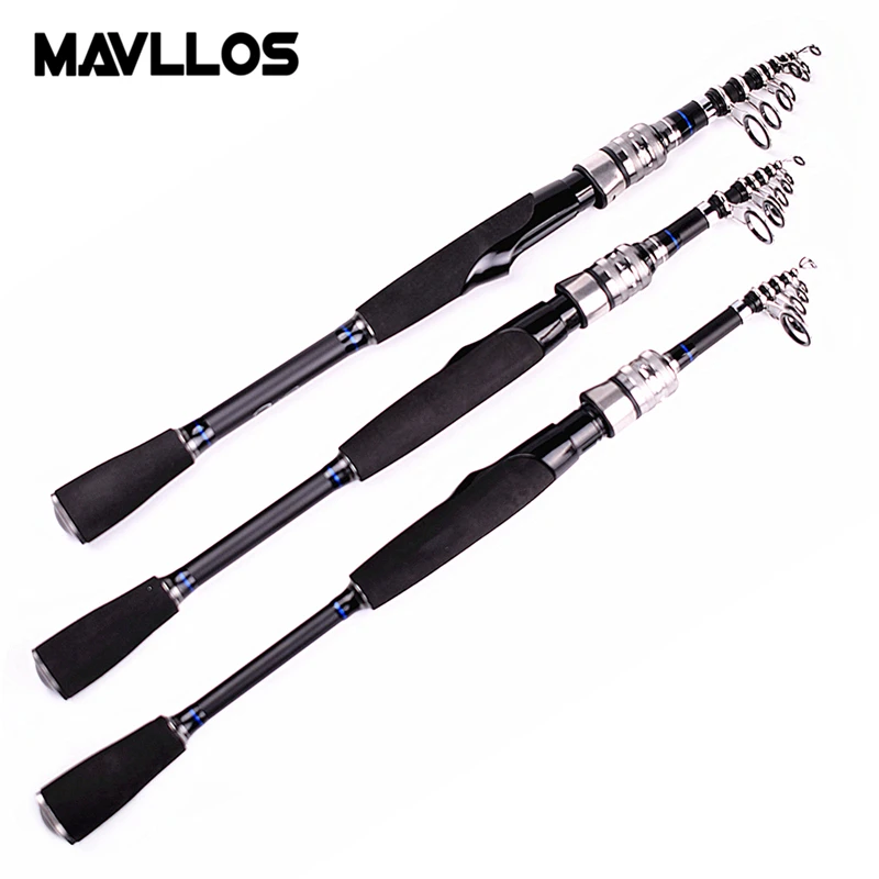 Mavllos Ultra-short Portable Spinning Telescopic Fishing Rod 1.98m 2.28m 2.58m Fast Action Ultra Light Spinning Rod Pole