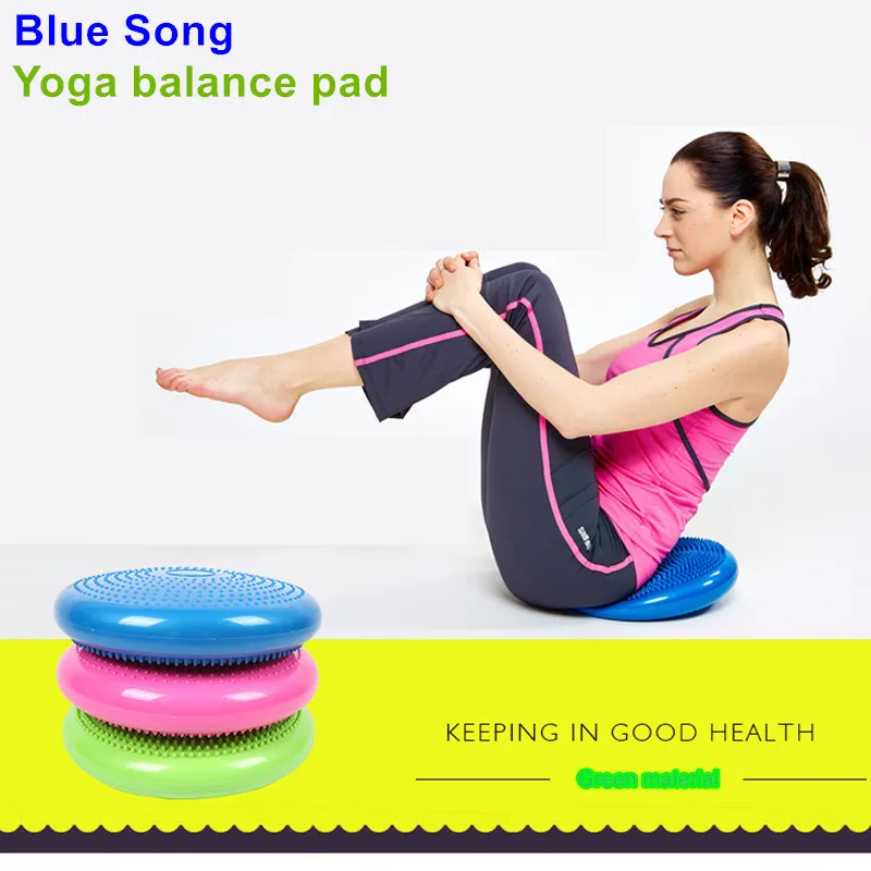 BlueSong Yoga massage cushion mat balancing wheel cushiest pad riot thickening yoga balancing