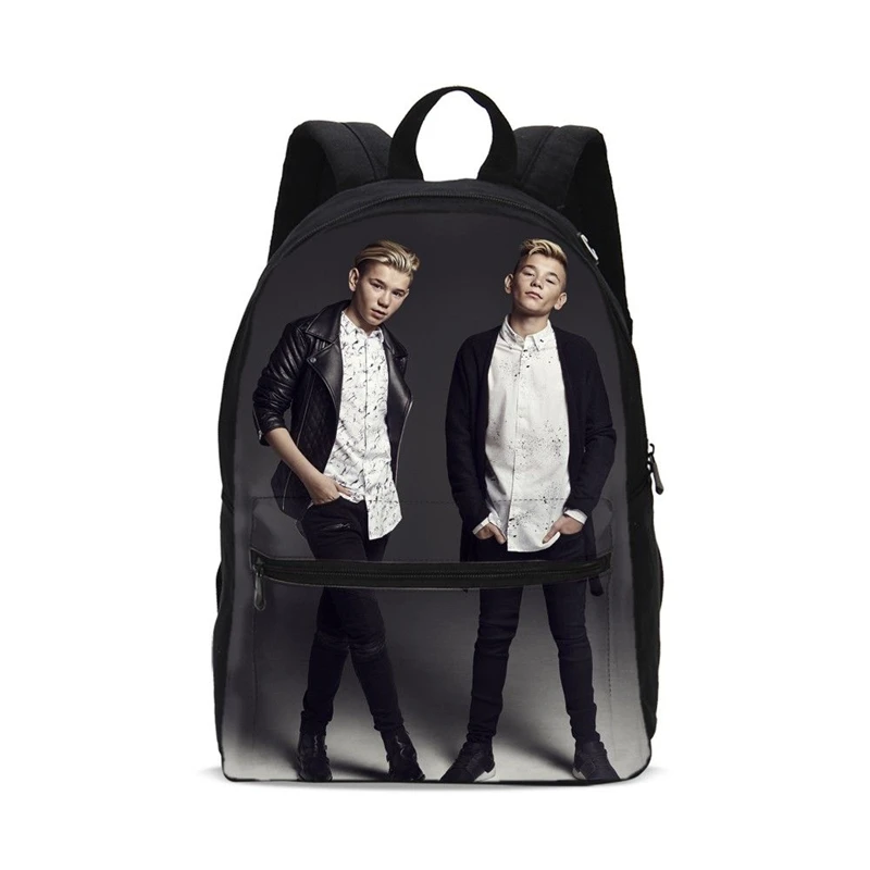 Модная школьная сумка с принтом Маркуса и мартинуса для мальчиков-подростков, школьный бренд, Детские рюкзаки, школьный рюкзак, повседневный рюкзак - Цвет: Темно-серый