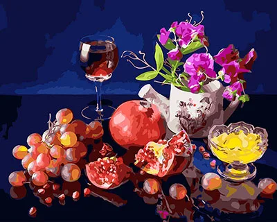 

DRAWJOY Pictures Fruit DIY Painting By Numbers Canvas Oil Painting Painting And Calligraphy Home Decor For Living Room Wall Art