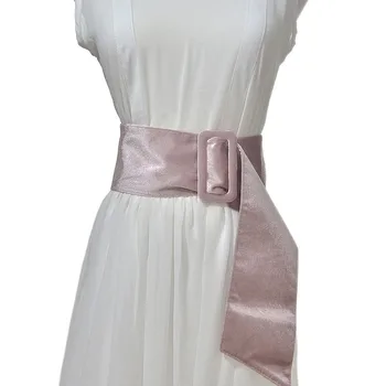 

2020 Spring New Arrival European & American Style Velvet Wide Waistband Women Belt 6 Colors Available All-match