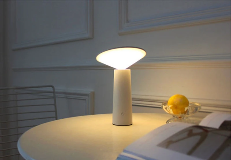Modern ABS Eye Protection Desk Night Light USB LED Students Reading Book Light Touch Sensor Flexible LED White Black Table Lamp (2)