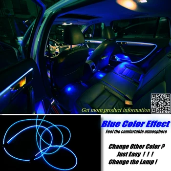 

interior Ambient Light Tuning Atmosphere Fiber Optic Band Lights For Ford Fusion Inside Door Panel illumination Refit