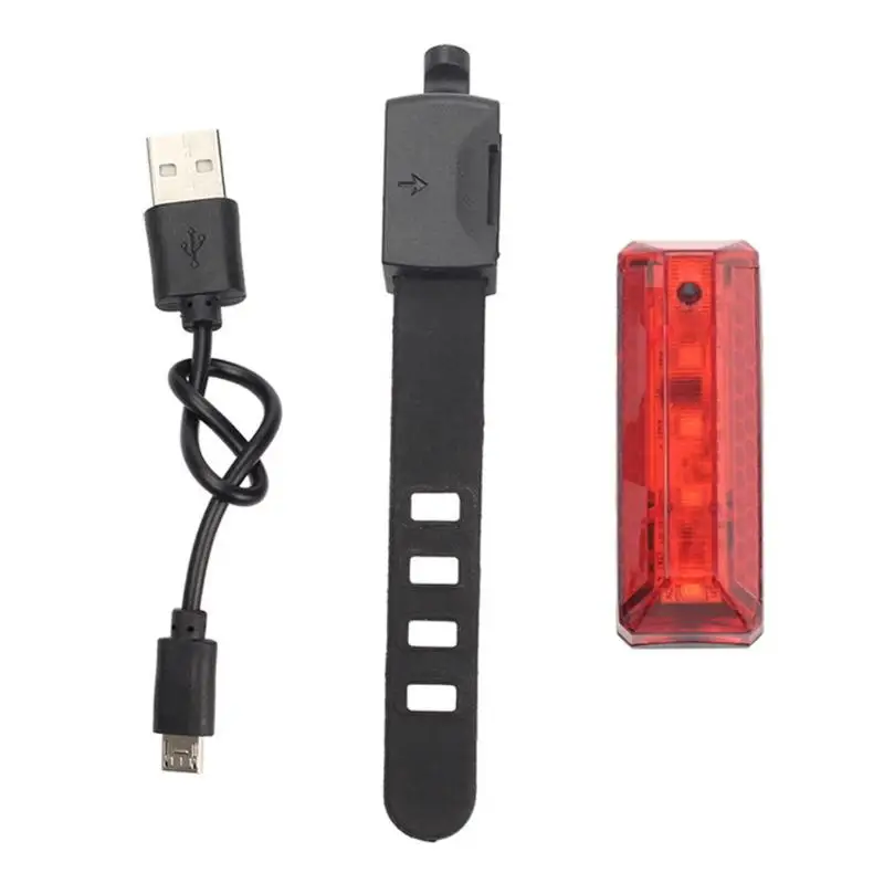 Clearance 70 LM Rechargeable LED USB Mountain Bike Tail Light Taillight Safety Warning Bicycle Rear Light Night Riding Warning Lights 11