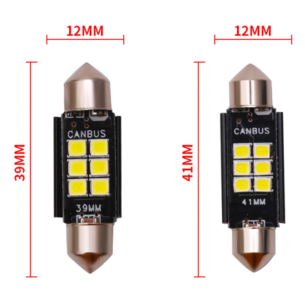 1 шт. гирлянда лампы CANBUS 31 мм 36 39 41 C5W светодиодный без ошибок 3030 6 SMD интерьерные для