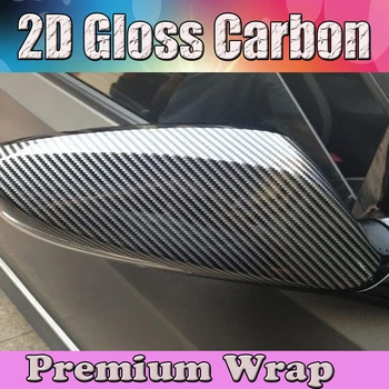 

Whosale Glossy 2D Black Carbon Fiber Vinyl Carbo Fibre Wrap Sticker Roll With Air Release Car Decal Sheet Size:1.52x30m/roll