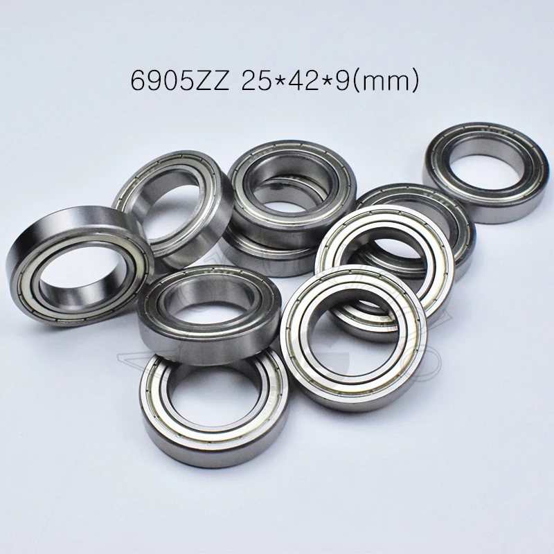 

6905ZZ 25*42*9(mm) bearing abec-5 Metal sealed bearing Thin wall bearing 6905 6905Z chrome steel bearing