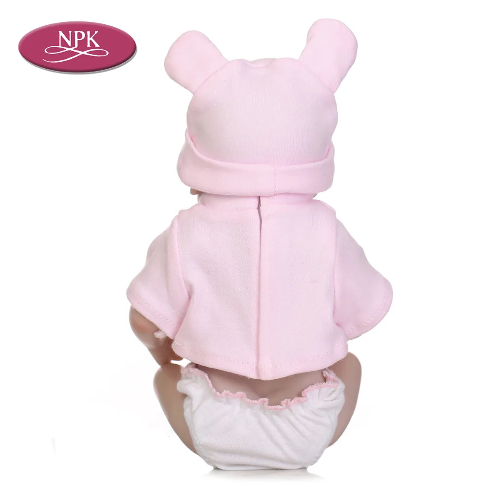 NPK 27CM Reborn Baby Girl Doll Full Body Silicone Babies DOll Lifelike Girl Newborn Baby Bathe Toys Fot Girl Child Birthday Gift (5)