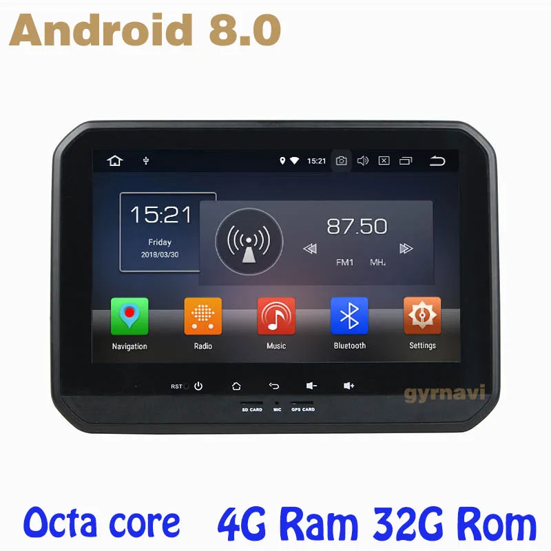 

Octa core PX5 Android 8.0 car radio gps player for suzuki ignis 2017 2018 with 4G RAM 32G ROM wifi 4g usb auto Multimedia