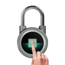 Smart Electric Lock Fingerprint Bluetooth Padlock Waterproof Mini Portable Anti Theft IOS Android APP Control Door Bag Padlock