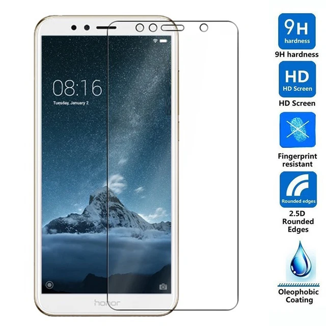 

2.5D Tempered Glass For Huawei Y6 2018 Protective Film 9H Explosion-proof LCD Screen Protector For Huawei Y6 2018 ATU-L21