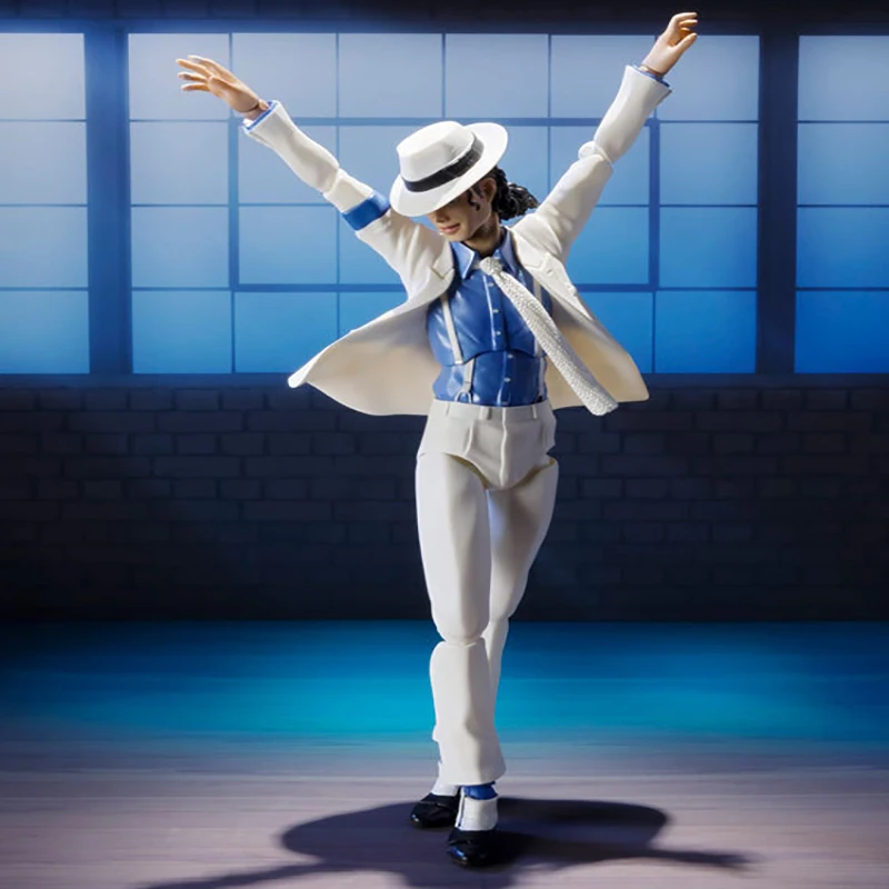 

MJ Michael Jackson Moonwalk Beat It Billie Jean PVC Action Figure Collectable Model Toy SMOOTH CRIMINAL MJ Moonwalk