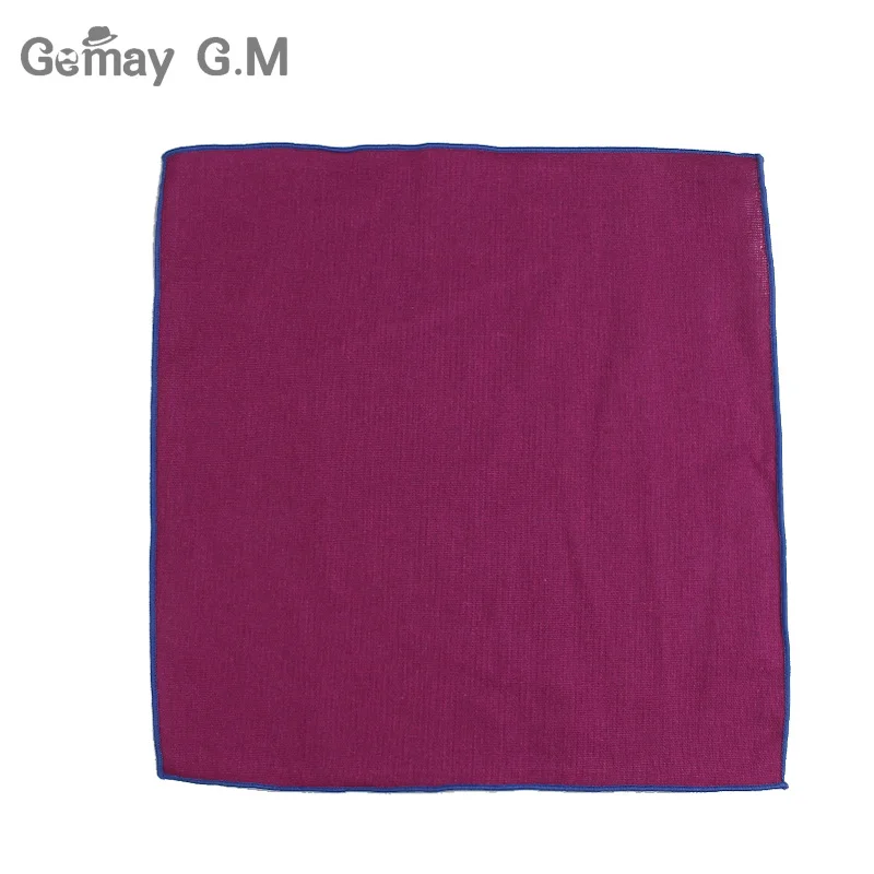 Модные однотонные льняные карманные квадратные костюмы Hanky носовые платки