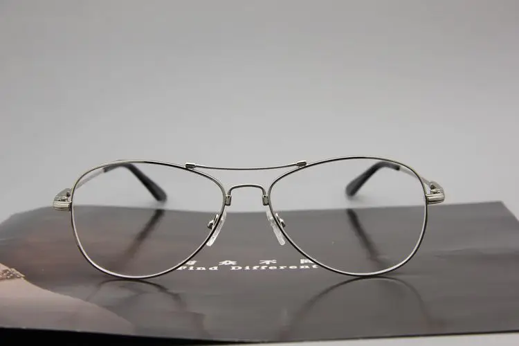 Cubojue, серебряные авиационные очки для мужчин и женщин, металлическая оправа для очков с памятью, для рецепта, близорукость, диоптрий, оптические линзы для мужчин