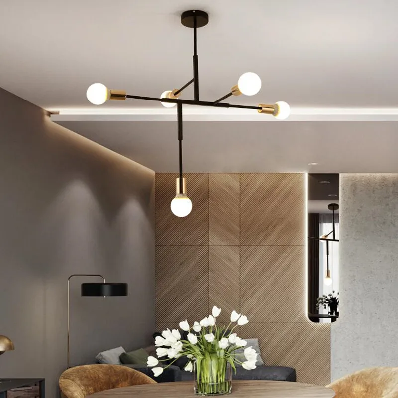 

Northern Europe Postmodernism Simple Living Room Personality Originality LED Pendant Light Art Cafe Bedroom Bar Decor Fixture