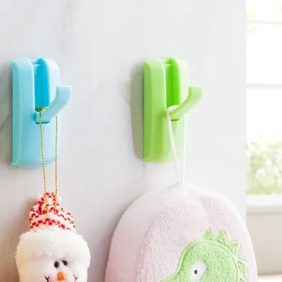 

BF040 Creative indoor multi-purpose goods Non-trace free nail stick hook Can conceal non-trace paste hook 7.3*3.1*1.4cm