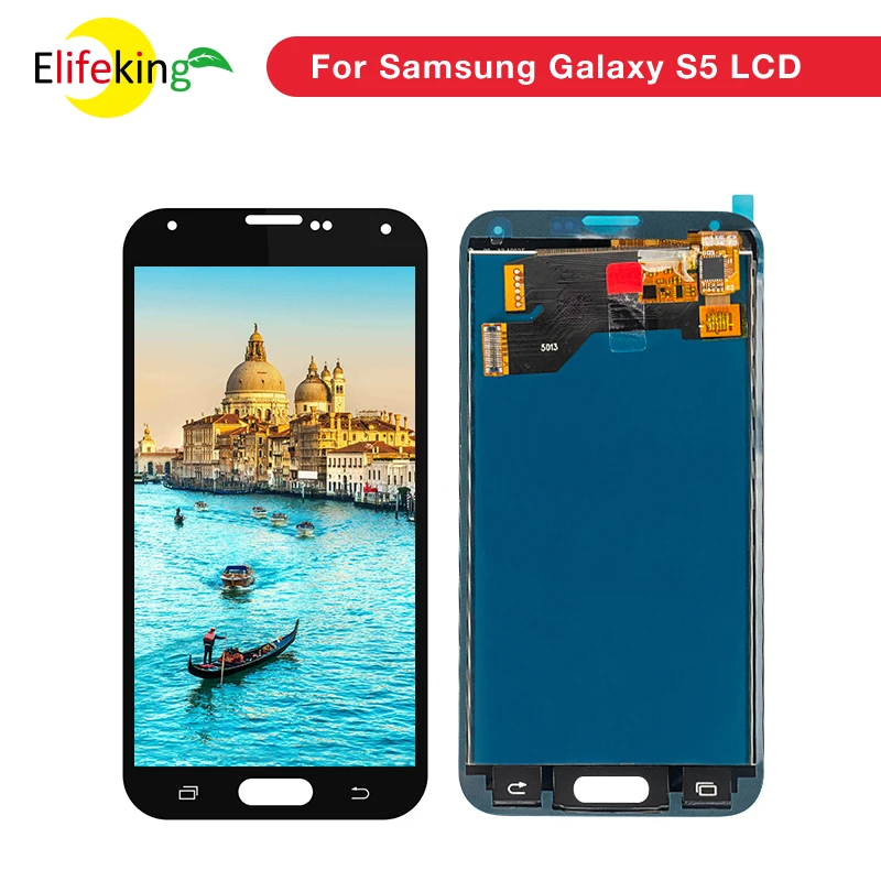 10 шт./лот S5 ЖК-дисплей для Samsung Galaxy экран G900FD G900F ЖК-дигитайзер сенсорный Замена G900f