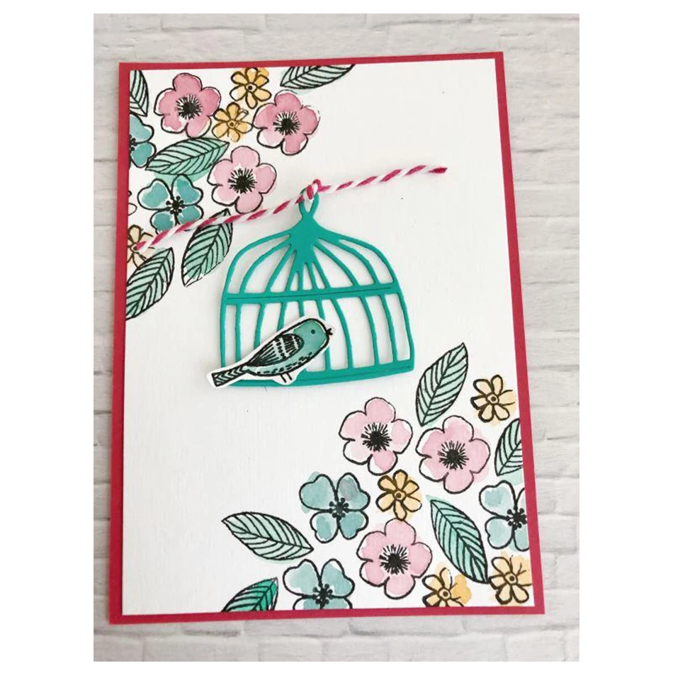 

Naifumodo Bird Cage Die Stamps and Dies Frame Metal Cutting Die for Scrapbooking Craft Dies Cuts Card Making New 2019
