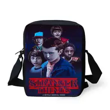 

Mini Children Messenger Bag 3D Stranger Things Characters Printing Cross Body Mochila Kids Schoolbag for Boys Student One