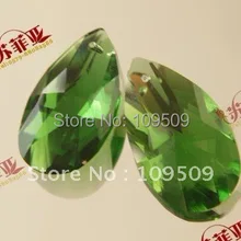 Кристаллы 50 Люстра зеленый Миндаль призмы 38 мм Teardrop Prism Части