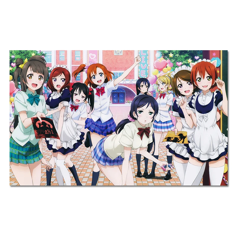 

Anime Girl Poster Japanese Manga Girls Art Prints Hatsune Miku Vocaloid Posters Pictures Hanayo Megami Kotori Nekomimi Seifuku