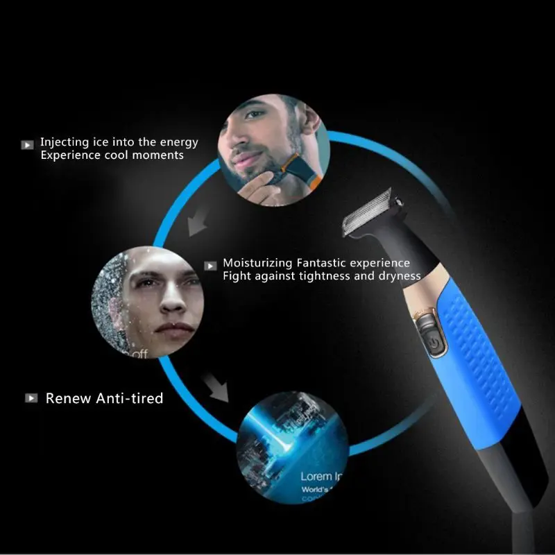 

Washable Wet Dry BeardFor Men Grooming Kit Face Electric Shaver Usb Back Hair Electronic Edge Razor Travel Women Hair Trimmer