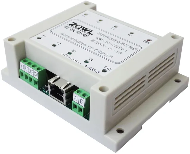 4 in 4 out Network Relay Controller Module, RS485 Modbus TCP RTU Isolated,  Server