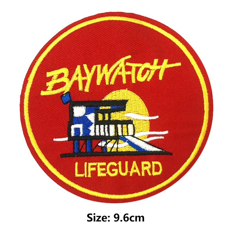 Спасение BAYWATCH спасатель вышитые одежды патч железо на патчи для одежды игры значки-Наклейки Аппликации для одежды