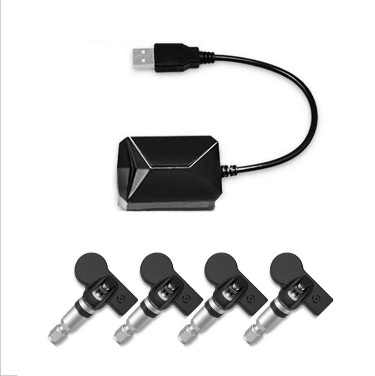 USB TPMS система контроля давления в шинах Android монитор давления в шинах Беспроводная передача 4 внутренний для большинства транспортных