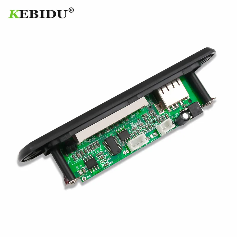 KEBIDU usb mp3 модуль без bluetooth 12 в MP3 WMA декодер плата аудио модуль FM AUX USB TF радио для автомобиля удаленный музыкальный динамик