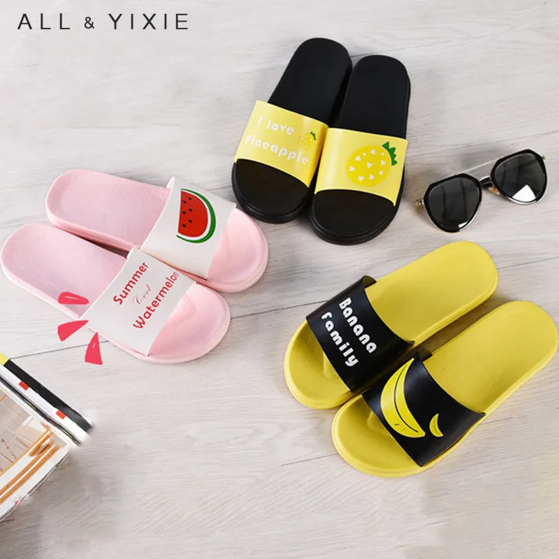 Все YIXIE/2019 г. женские шлепанцы модные летние милые повседневные пляжные без