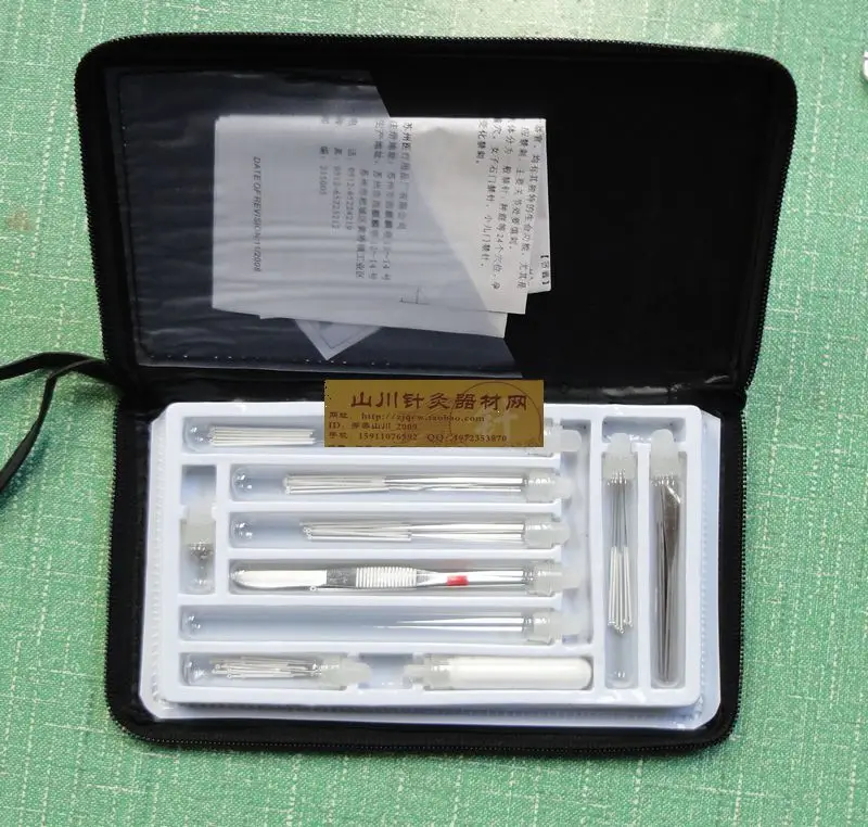 huatuo acupucture instrument set non disposable acupuncture needle set