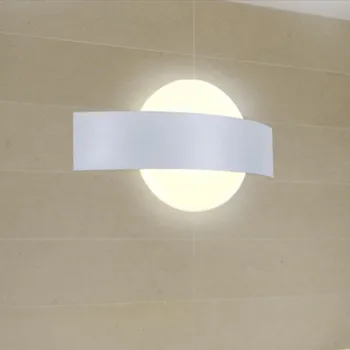 

YIYANG LED 6W Acrylic Wall Lamp AC85-265V Wall Mounted Square Round Lights Lamp Aisle Living Room Bedroom Corridor Wall Lights