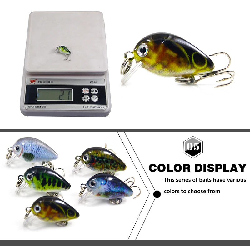 SEAPESCA 1 шт. мини сумашедшая рыбалка приманка 3D лазерные глаза Карп Рыболовный
