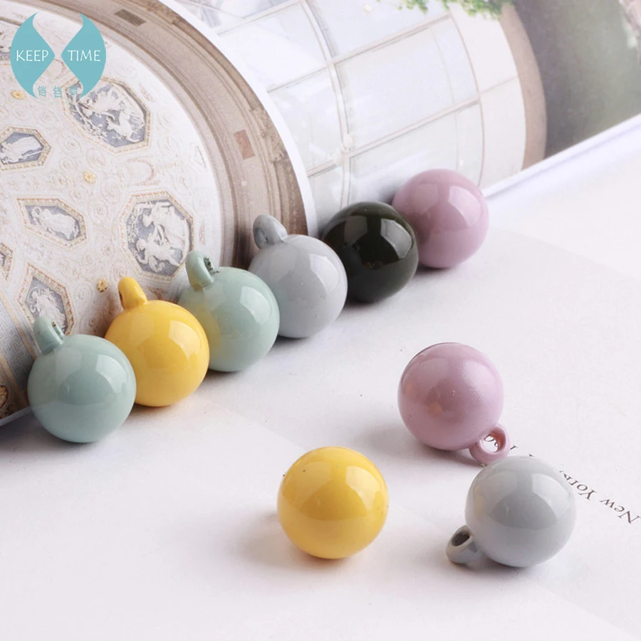 

Ritoule DIY candy color paint accessories, alloy small ball pendant, bracelet, earring parts