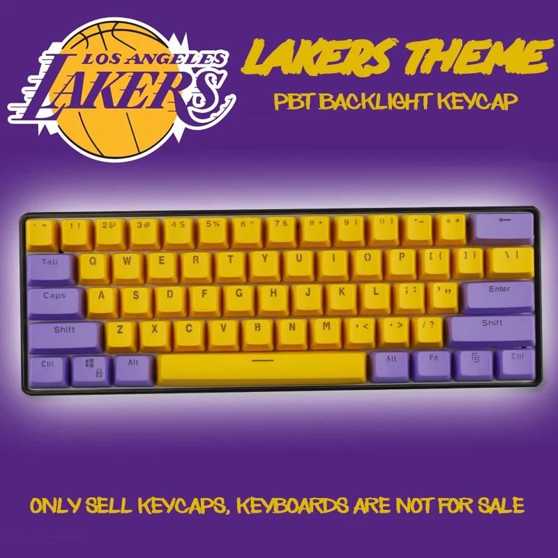 

61-Key PBT Backlight DIY Two-Color Mechanical Keyboard Keycap For GH60 / RK61 / ALT61 / Annie / Poker Keyboard keycaps