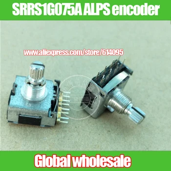 

2pcs SRRS1G075A ALPS encoder potentiometer / 2 * 4 feet / 16 stalls / handle length 15MM flower axis