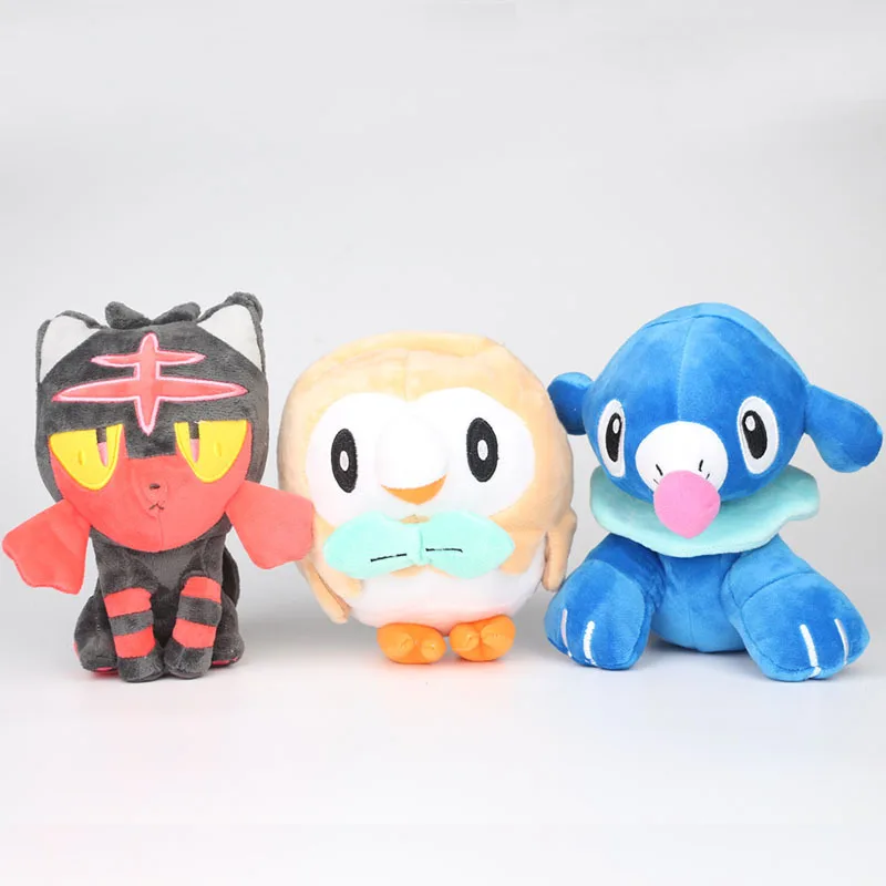3pcs/set Cartoon Animal Pocket doll Pokeball Rowlet Litten Seel Plush Toy Stuffed Doll For Children/Kids | Игрушки и хобби