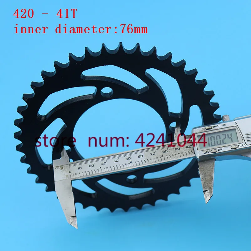 Motorcycle scooter drive gear 420 428 41T tooth 76mm rear chain sprocket For Dirt Pit Bike ATV Quad go Kart 50cc-160cc