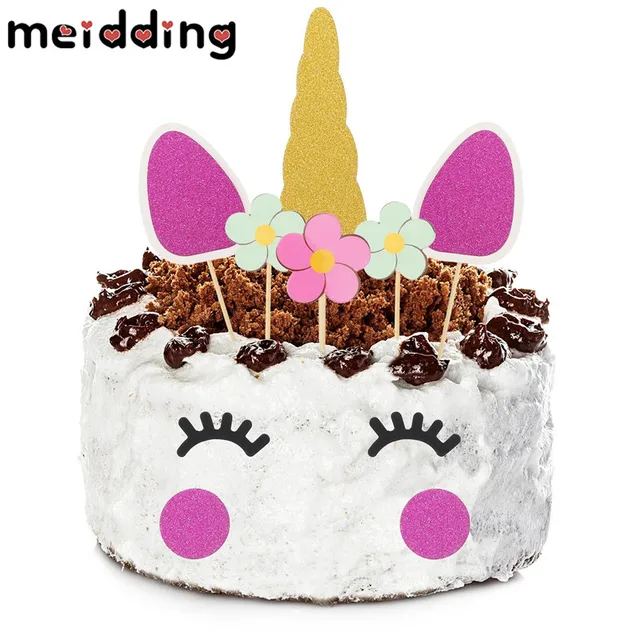 meidding 1set cartoon colorful unicorn cake topper christmas decor meidding 1set cartoon colorful unicorn cake topper christmas decor kids girl birthday party baby shower unicorn