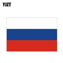 Yjzt 10.2 cm * 6.8 cm personalidade corpo carro adesivo moto rússia bandeira decalque pvc 6-0178