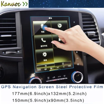 

For Renault Koleos 2017 2018 Car GPS Navigation Screen Protective Control LCD Screen Sticker Toughened Glass Film