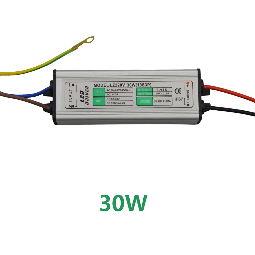 IP67 Водонепроницаемый Светодиодный драйвер 300-3000mA 10 Вт 20 Вт 50 Вт 100 Вт трансформатор адаптер 85-265 в до 20-39 в для прожектора лампы прожектора