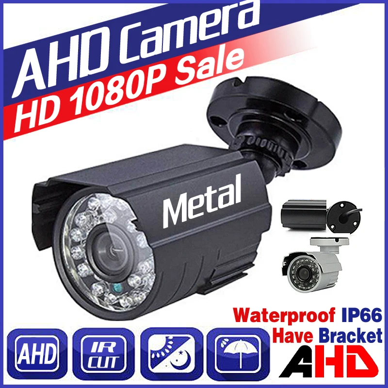 

Full AHD CCTV Mini Camera 720P/960P/1080P 3000TVL HD Digital 2.0MP Waterproof Outdoor 24LED Infrared Night Vision Small Vidicon